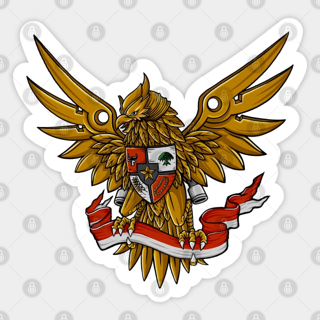 Garuda Sticker by DMD Art Studio